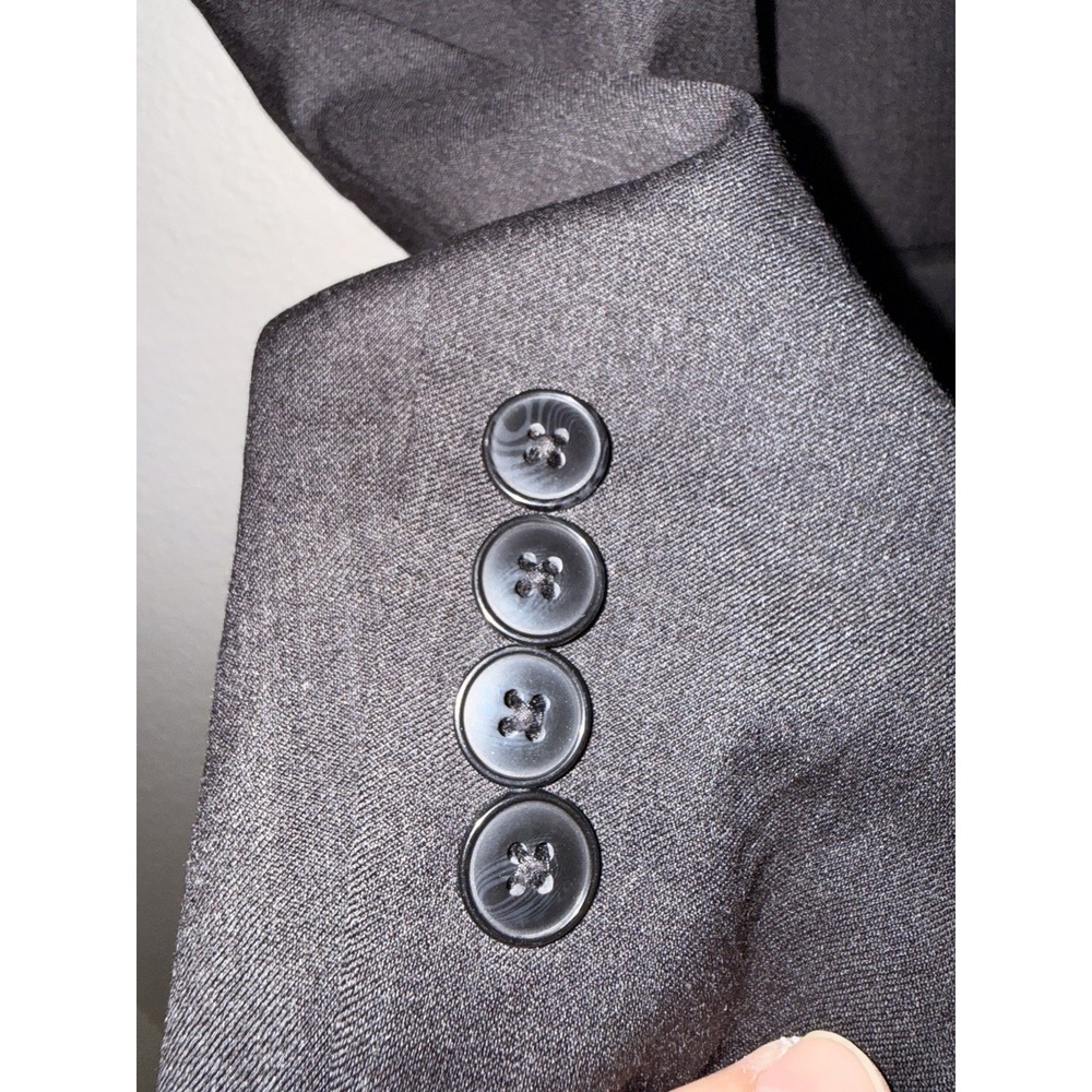 Calvin Klein Men's Charcoal Gray Slim Fit 100% Wool Blazer Suit Jacket 38R - Picture 5 of 13